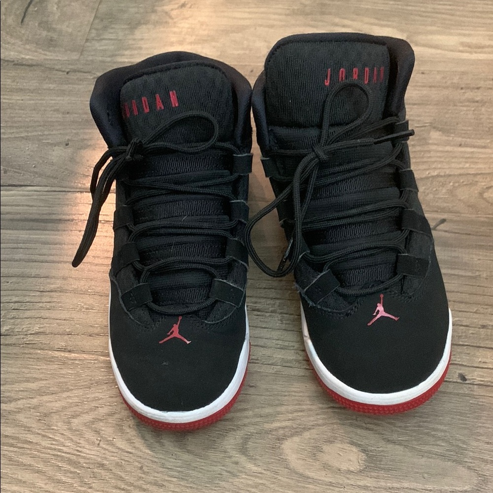 Kids Black and Red Sneakers